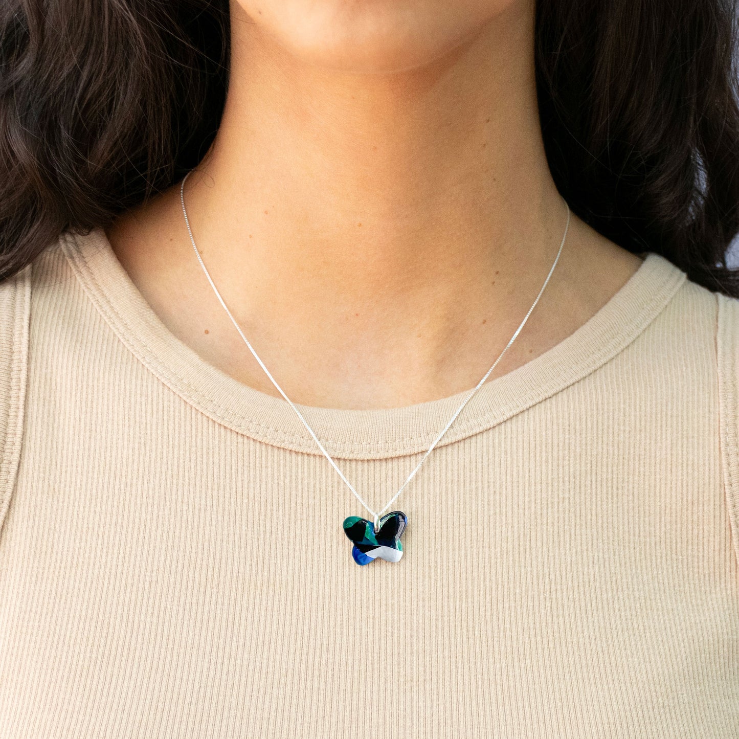 Colgante Lily Mariposa + Cadena de plata