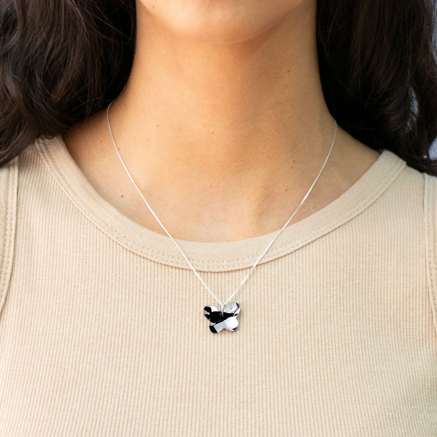 Colgante Lily Mariposa + Cadena de plata