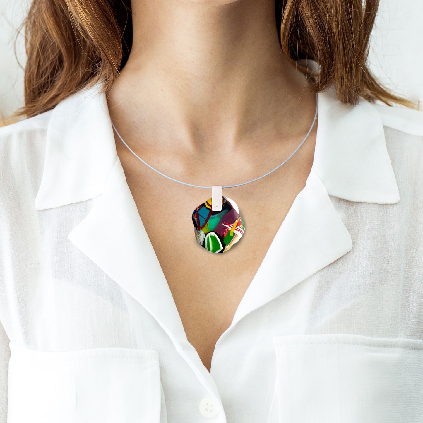 Collar Fugaz Medallón Allegra M