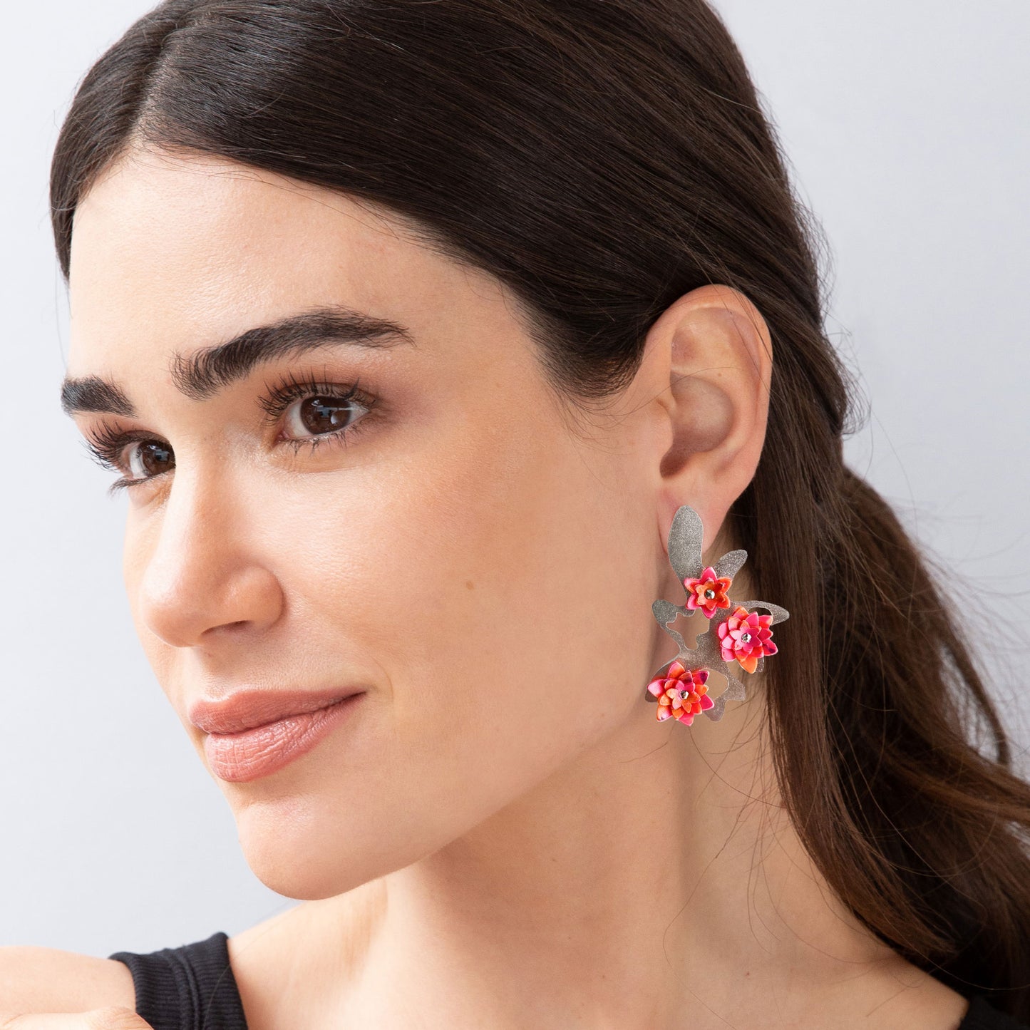 Aros Fugaz Sakura plata