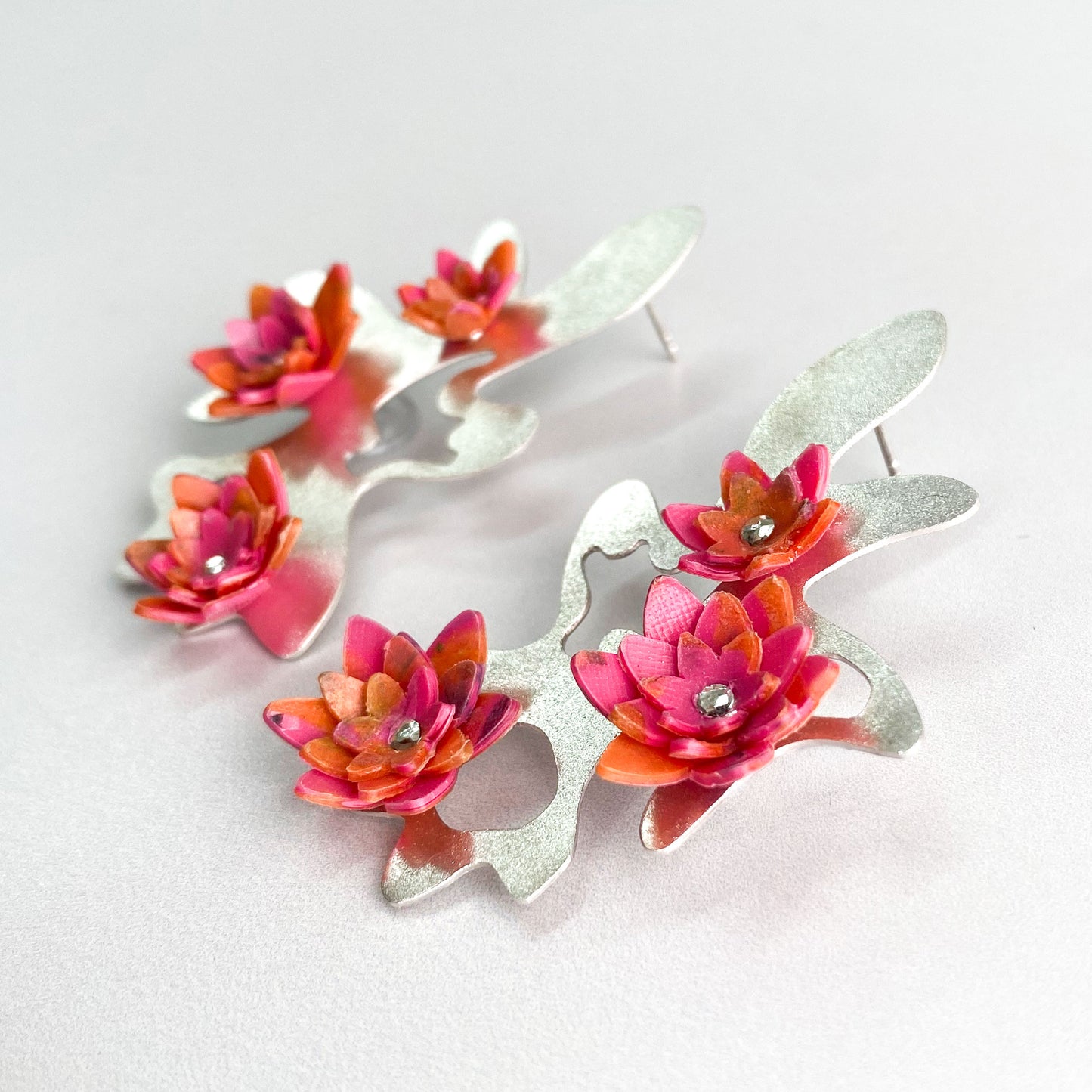 Aros Fugaz Sakura plata