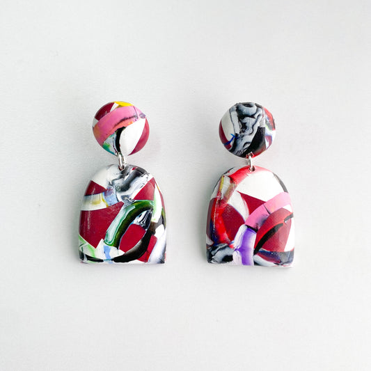 Aros Fugaz Semi Óvalo