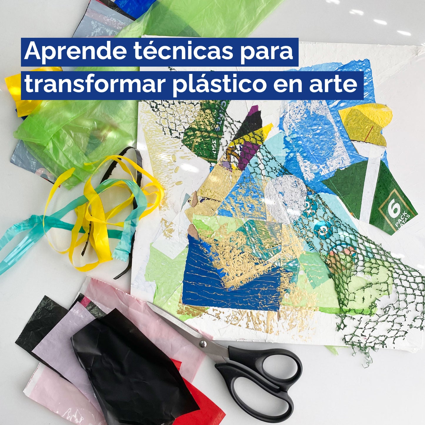 Workshop Online - Del residuo al arte. Despierta tu creatividad con plastica