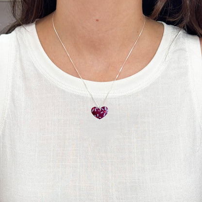 Colgante Mini Corazón San Valentín + Cadena de plata