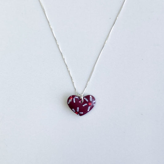 Colgante Mini Corazón San Valentín + Cadena de plata