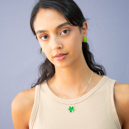 Colgante Lily Flor + Cadena de plata