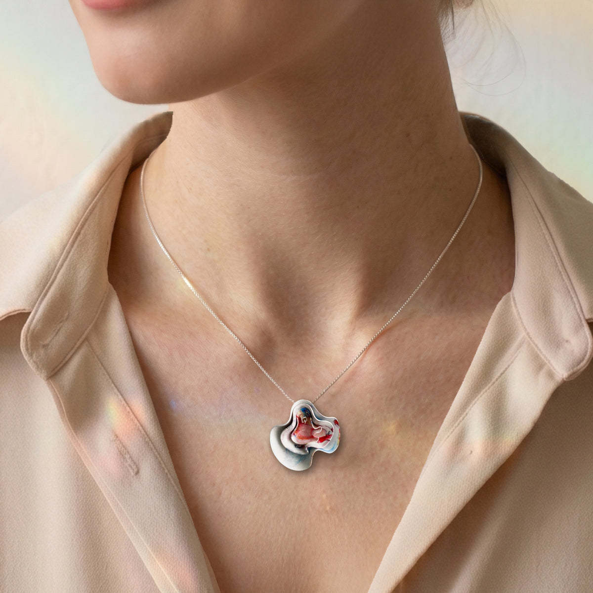 Colgante Cora + Cadena de plata