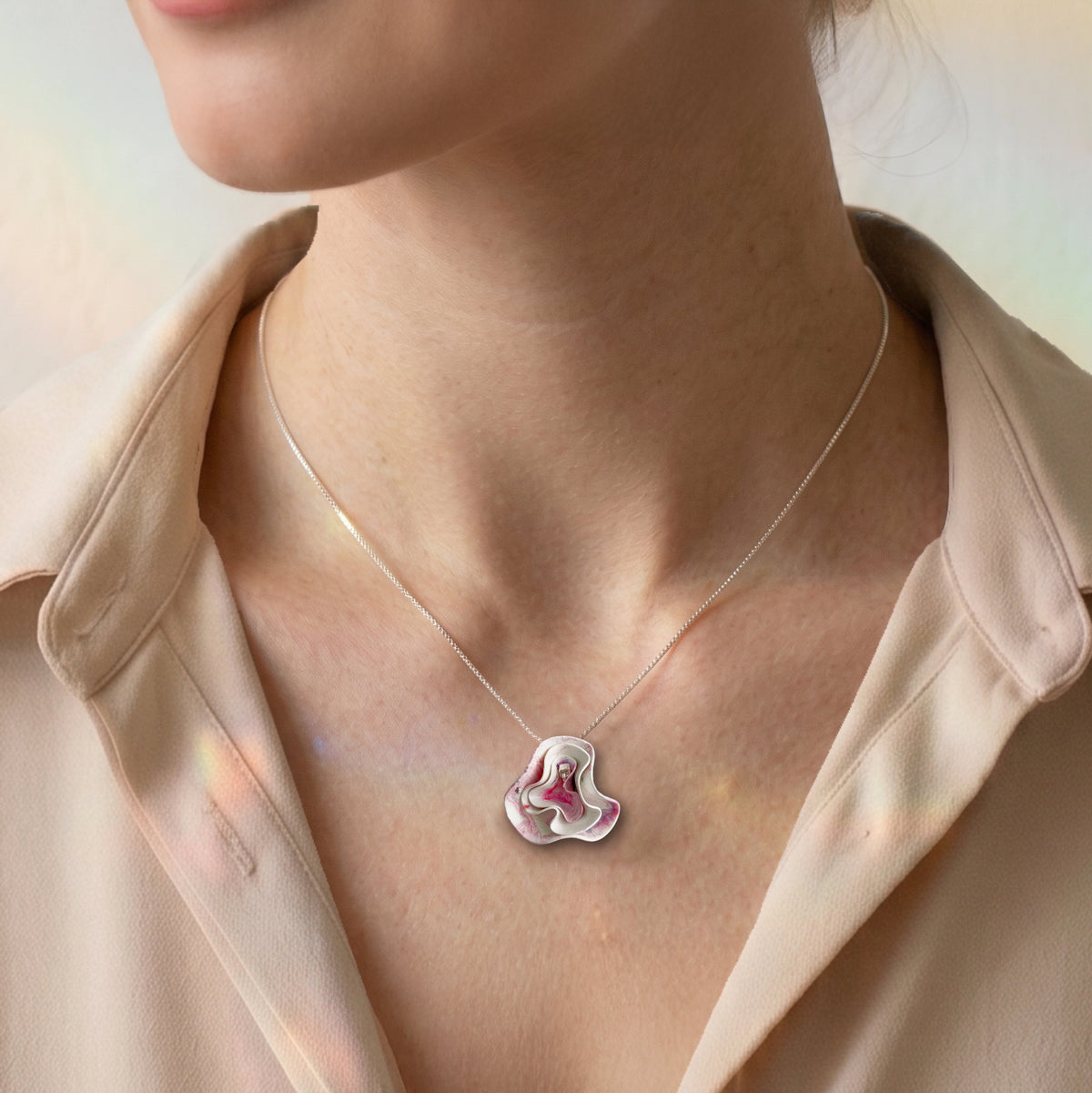 Colgante Cora + Cadena de plata