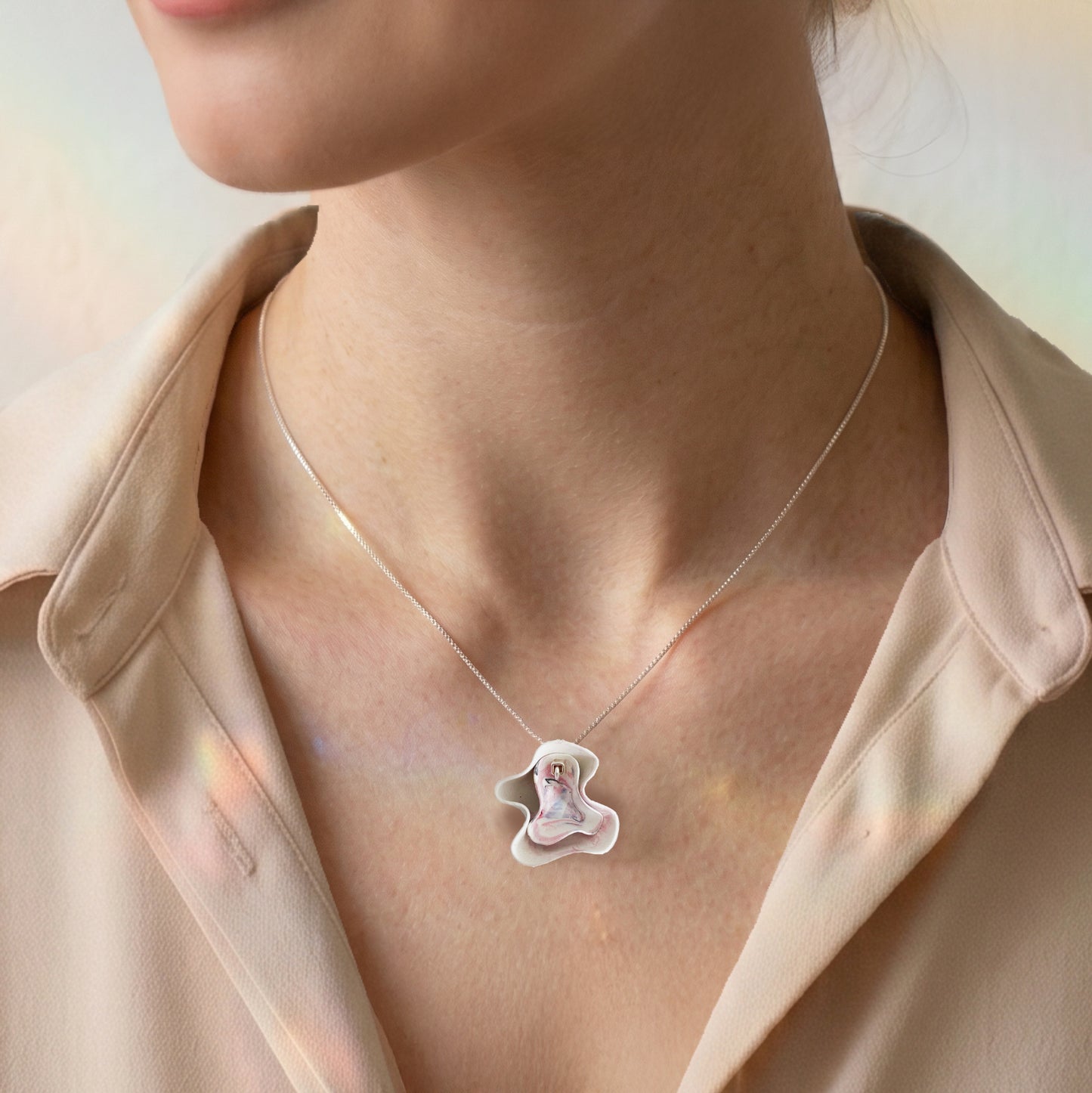 Colgante Cora + Cadena de plata