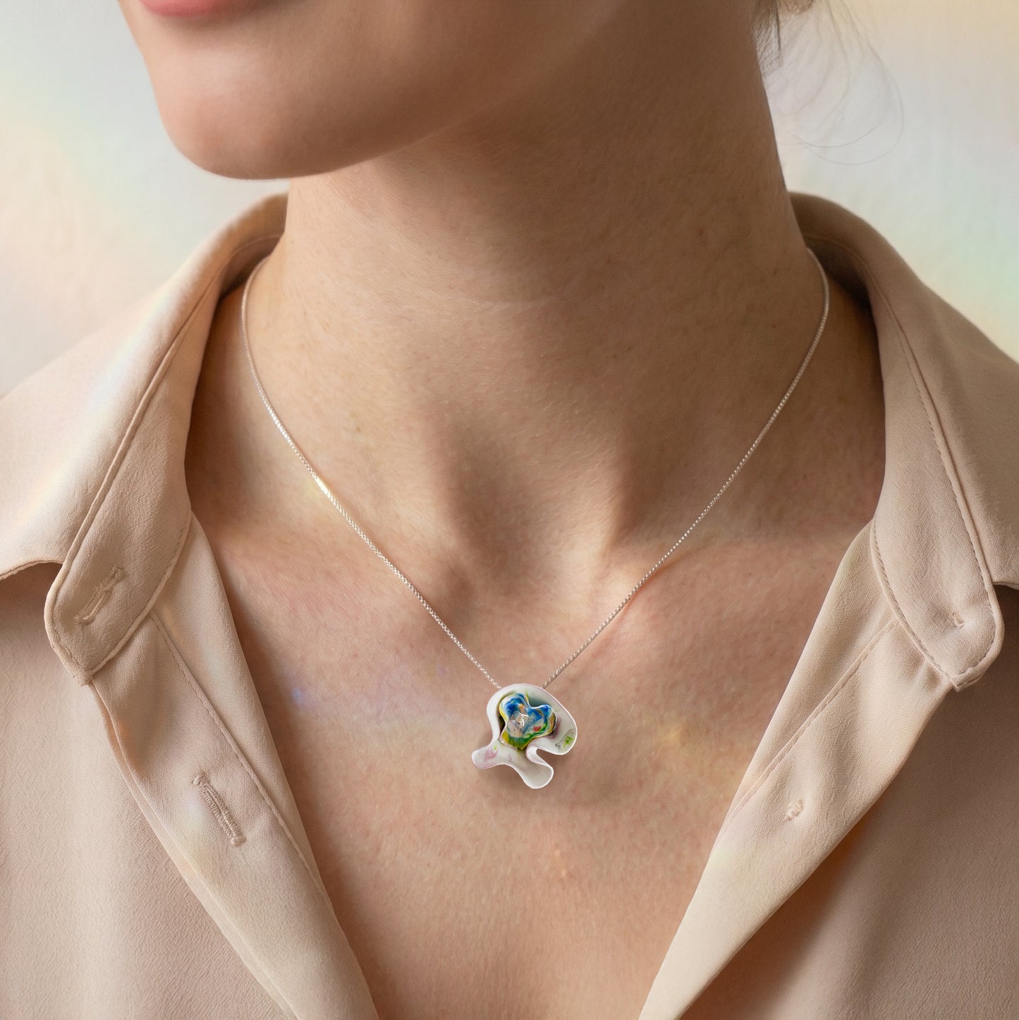 Colgante Cora + Cadena de plata