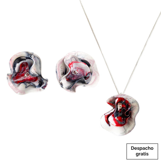 Aros Nina + Colgante Cora