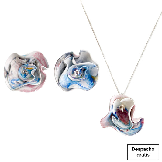 Aros Nina + Colgante Cora