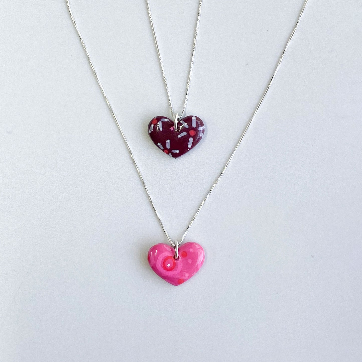 Colgante Mini Corazón San Valentín + Cadena de plata