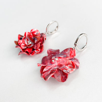 Aros Fugaz Flor argolla