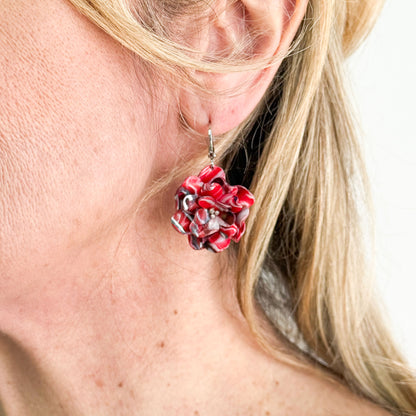 Aros Fugaz Flor argolla